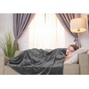 image:imageUtopia Bedding Fleece Blanket Twin Size Grey 60x80 Inches Ultra Soft Warm Lightweight Microfiber Breathable AntiStatic Cozy Bed Blanket AllSeason Home Decor Gift for Women and Men Pack of 4