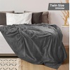 image:imageUtopia Bedding Fleece Blanket Twin Size Grey 60x80 Inches Ultra Soft Warm Lightweight Microfiber Breathable AntiStatic Cozy Bed Blanket AllSeason Home Decor Gift for Women and Men Pack of 4