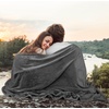 image:imageUtopia Bedding Fleece Blanket Twin Size Grey 60x80 Inches Ultra Soft Warm Lightweight Microfiber Breathable AntiStatic Cozy Bed Blanket AllSeason Home Decor Gift for Women and Men Pack of 4