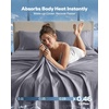 image:imageUtopia Bedding Queen Size Sheet Set  4 Piece Luxury Nylon Cooling Bed Sheets for Hot Sleepers Ultra Soft amp Breathable Deep Pocket  Oeko Tex GreyGrey