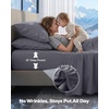 image:imageUtopia Bedding Queen Size Sheet Set  4 Piece Luxury Nylon Cooling Bed Sheets for Hot Sleepers Ultra Soft amp Breathable Deep Pocket  Oeko Tex GreyGrey