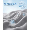 image:imageNylon Cooling Standard Size Pillowcases Envelope Closure Pack of 2 IvoryGrey