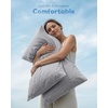image:imageNylon Cooling Standard Size Pillowcases Envelope Closure Pack of 2 IvoryGrey