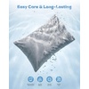 image:imageNylon Cooling Standard Size Pillowcases Envelope Closure Pack of 2 IvoryGrey