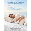 image:imageNylon Cooling Standard Size Pillowcases Envelope Closure Pack of 2 IvoryIvory