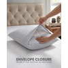 image:imageCotton Jersey King Duvet Cover Set  3 Piece Soft Knit Bedding Set with Zipper Closure amp Corner Ties Includes 1 King Duvet Cover 104 x 90 2 Pillow Shams 20 x 36Heather Light Grey