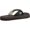 imageSanuk Yoga Mat II  Flip Flops for Women  Yoga Sandals For Women  Womens Beach Sandals  Memory Foam FootbedBrown