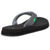 imageSanuk Yoga Mat II  Flip Flops for Women  Yoga Sandals For Women  Womens Beach Sandals  Memory Foam FootbedCharcoal