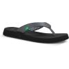 imageSanuk Yoga Mat II  Flip Flops for Women  Yoga Sandals For Women  Womens Beach Sandals  Memory Foam FootbedCharcoal