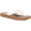 imageSanuk Yoga Mat II  Flip Flops for Women  Yoga Sandals For Women  Womens Beach Sandals  Memory Foam FootbedWhite Tan