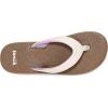 imageSanuk Yoga Mat II  Flip Flops for Women  Yoga Sandals For Women  Womens Beach Sandals  Memory Foam FootbedWhite Tan