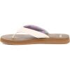 imageSanuk Yoga Mat II  Flip Flops for Women  Yoga Sandals For Women  Womens Beach Sandals  Memory Foam FootbedWhite Tan