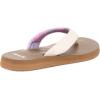 imageSanuk Yoga Mat II  Flip Flops for Women  Yoga Sandals For Women  Womens Beach Sandals  Memory Foam FootbedWhite Tan