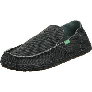 imageSanuk Mens Rounder Loafer  Mens Shoes  Slip On Shoes for Men  Mens Slipon Loafers  Comfort FootbedPirate Black