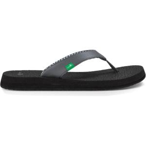 imageSanuk Yoga Mat II  Flip Flops for Women  Yoga Sandals For Women  Womens Beach Sandals  Memory Foam FootbedCharcoal