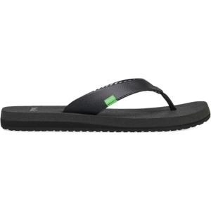 imageSanuk Yoga Mat II  Flip Flops for Women  Yoga Sandals For Women  Womens Beach Sandals  Memory Foam FootbedEbony