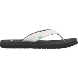 imageSanuk Yoga Mat II  Flip Flops for Women  Yoga Sandals For Women  Womens Beach Sandals  Memory Foam FootbedWhite