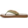imageSanuk Yoga Paradise II  Flip Flops for Women  Yoga Sandals For Women  Womens Beach Sandals  Memory Foam FootbedSage Paradise Palm