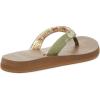 imageSanuk Yoga Paradise II  Flip Flops for Women  Yoga Sandals For Women  Womens Beach Sandals  Memory Foam FootbedSage Paradise Palm
