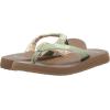 imageSanuk Yoga Paradise II  Flip Flops for Women  Yoga Sandals For Women  Womens Beach Sandals  Memory Foam FootbedSage Paradise Palms