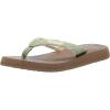 imageSanuk Yoga Paradise II  Flip Flops for Women  Yoga Sandals For Women  Womens Beach Sandals  Memory Foam FootbedSage Paradise Palms