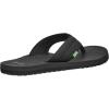 imageSanuk Mens Beer Cozy 2  Flip Flops for Men  Mens Sandals  Beach Sandals  Supportive ampamp Lightweight  Memory Foam FootbedBlack