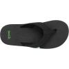 imageSanuk Mens Beer Cozy 2  Flip Flops for Men  Mens Sandals  Beach Sandals  Supportive ampamp Lightweight  Memory Foam FootbedBlack
