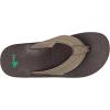 imageSanuk Mens Beer Cozy 2  Flip Flops for Men  Mens Sandals  Beach Sandals  Supportive ampamp Lightweight  Memory Foam FootbedBrindle