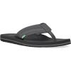 imageSanuk Mens Beer Cozy 2  Flip Flops for Men  Mens Sandals  Beach Sandals  Supportive ampamp Lightweight  Memory Foam FootbedCharcoal