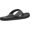 imageSanuk Mens Beer Cozy 2  Flip Flops for Men  Mens Sandals  Beach Sandals  Supportive ampamp Lightweight  Memory Foam FootbedCharcoal