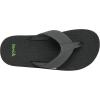 imageSanuk Mens Beer Cozy 2  Flip Flops for Men  Mens Sandals  Beach Sandals  Supportive ampamp Lightweight  Memory Foam FootbedCharcoal