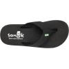 imageSanuk Mens Beer Cozy Coaster  Flip Flops for Men  Mens Sandals  Beach Sandals  Supportive ampamp Lightweight  Memory Foam FootbedBlack