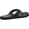 imageSanuk Mens Beer Cozy Coaster  Flip Flops for Men  Mens Sandals  Beach Sandals  Supportive ampamp Lightweight  Memory Foam FootbedBlack