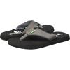 imageSanuk Mens Beer Cozy Coaster  Flip Flops for Men  Mens Sandals  Beach Sandals  Supportive ampamp Lightweight  Memory Foam FootbedCharcoal Grey
