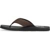 imageSanuk Mens Beer Cozy Coaster  Flip Flops for Men  Mens Sandals  Beach Sandals  Supportive ampamp Lightweight  Memory Foam FootbedDark Brown