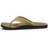 imageSanuk Mens Fraid Not  Flip Flops for Men  Mens Sandals  Beach Sandals  Supportive ampamp Lightweight  Comfort FootbedKhaki