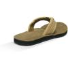 imageSanuk Mens Fraid Not  Flip Flops for Men  Mens Sandals  Beach Sandals  Supportive ampamp Lightweight  Comfort FootbedKhaki