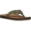 imageSanuk Mens Fraid Not Soft Top  Flip Flops for Men  Mens Sandals  Beach Sandals  Supportive ampamp Lightweight  Comfort FootbedDark Olive