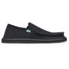 imageSanuk Mens Sidewalk Surfer  Mens Shoes  Slip On Shoes for Men  Mens Slipon Loafers  Memory Foam FootbedBlackout