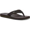 imageSanuk Mens Ziggy ST  Flip Flops for Men  Mens Sandals  Beach Sandals  Water Friendly ampamp Lightweight  Comfort FootbedDark Brown