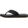 imageSanuk Mens Ziggy ST  Flip Flops for Men  Mens Sandals  Beach Sandals  Water Friendly ampamp Lightweight  Comfort FootbedDark Brown