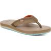 imageSanuk Mens Ziggy ST  Flip Flops for Men  Mens Sandals  Beach Sandals  Water Friendly ampamp Lightweight  Comfort FootbedTan Multi