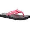 imageSanuk Womens Yoga Sandy  Flip Flops for Women  Yoga Sandals For Women  Memory Foam FootbedHot Pink