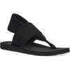 imageSanuk Womens Yoga Sling  Sandals for Women  Yoga Sandals For Women  Memory Foam Footbed  TwoWay Stretch UpperBlack