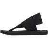 imageSanuk Womens Yoga Sling  Sandals for Women  Yoga Sandals For Women  Memory Foam Footbed  TwoWay Stretch UpperBlack