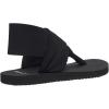 imageSanuk Womens Yoga Sling  Sandals for Women  Yoga Sandals For Women  Memory Foam Footbed  TwoWay Stretch UpperBlack