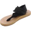 imageSanuk Womens Yoga Sling  Sandals for Women  Yoga Sandals For Women  Memory Foam Footbed  TwoWay Stretch UpperBlackTan