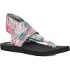 imageSanuk Womens Yoga Sling  Sandals for Women  Yoga Sandals For Women  Memory Foam Footbed  TwoWay Stretch UpperPink Multi