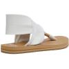imageSanuk Womens Yoga Sling  Sandals for Women  Yoga Sandals For Women  Memory Foam Footbed  TwoWay Stretch UpperTan White