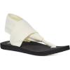 imageSanuk Womens Yoga Sling  Sandals for Women  Yoga Sandals For Women  Memory Foam Footbed  TwoWay Stretch UpperWhite Black
